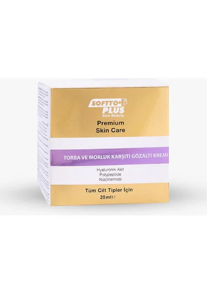 Softto Plus Göz Altı Bakım Kremi – Göz Altı Kırışıklık Kremi 20 ml