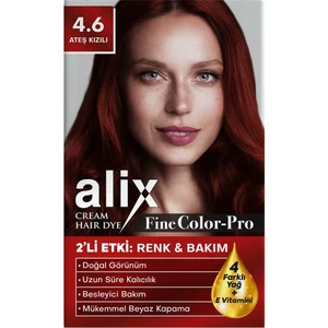 Alix Saç Boyası Set Boya 50 ml – 4.6 Ateş Kızılı