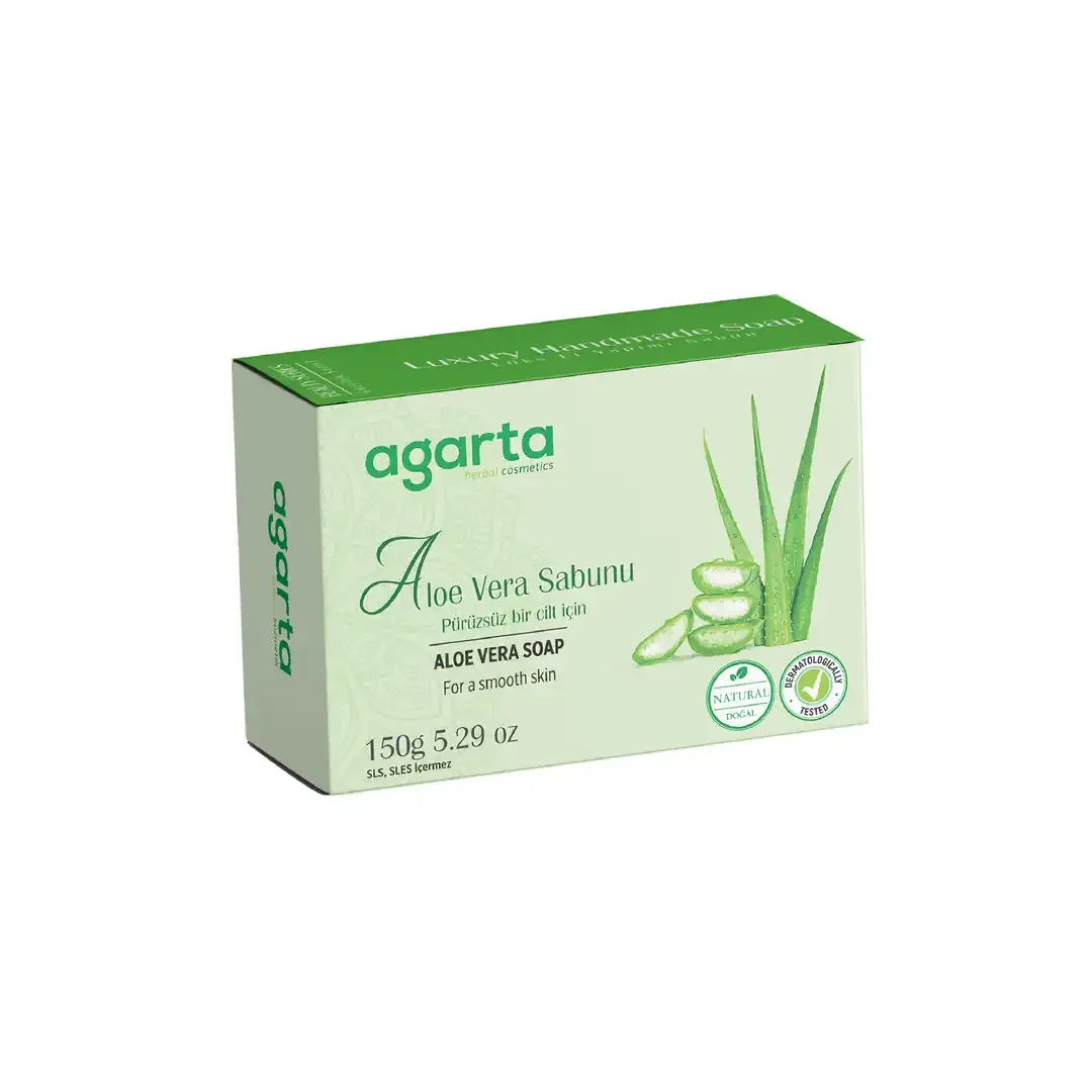 Agarta Doğal Kalıp Sabun 150gr – Aloe Veralı