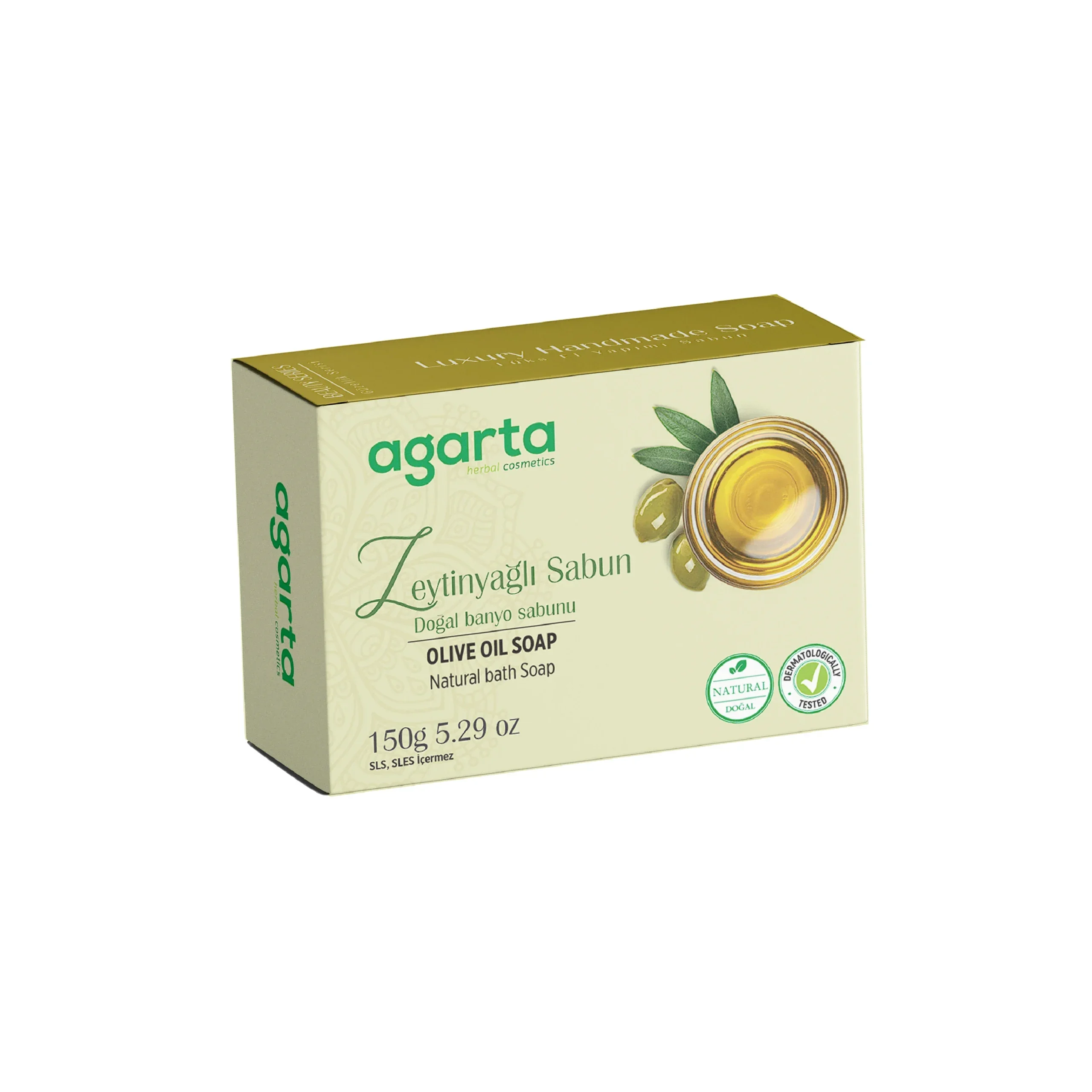 Agarta Doğal Kalıp Sabun 150gr – Zeytinyağlı