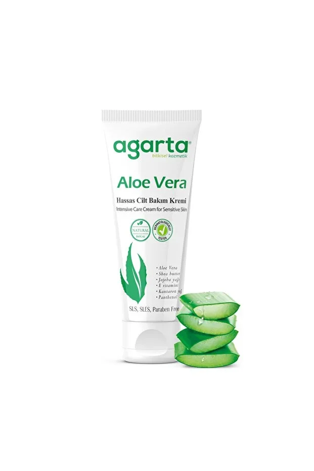 Agarta Gündüz için Doğal Yüz Bakım Kremi 75ml – Aloe Vera