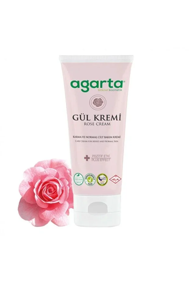 Agarta Gündüz için Doğal Yüz Bakım Kremi 75ml – Gül