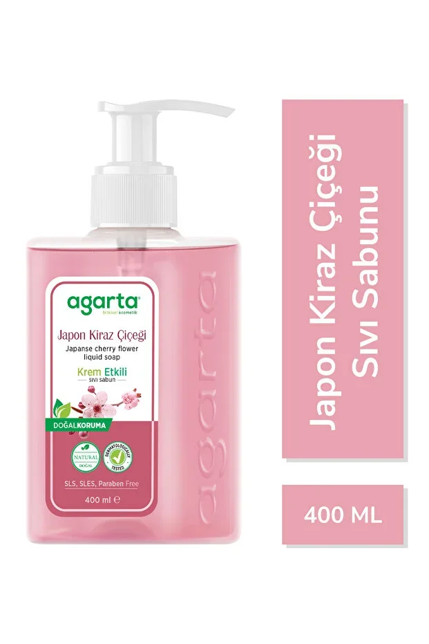 Agarta Krem Etkili Sıvı Sabun 400ml – Japon Kiraz Çiçeği