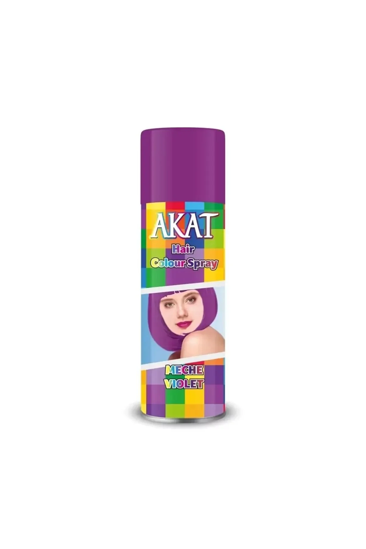Akat Gardi Renkli Saç Spreyi Geçici Boya 150 ml – Mor