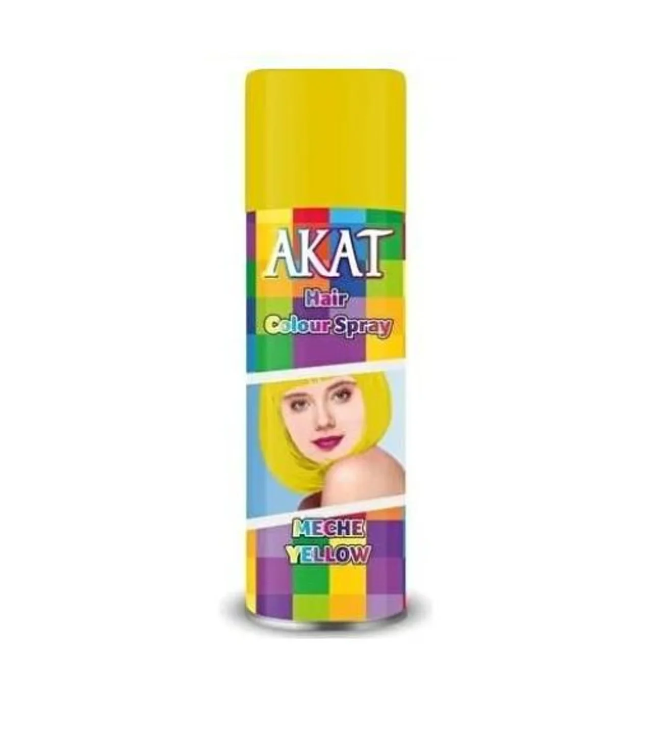 Akat Gardi Renkli Saç Spreyi Geçici Boya 150 ml – Sarı
