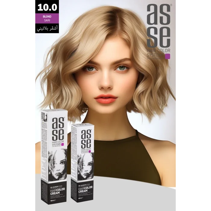 Asse Krem Tüp Boya 60 ml Profesyonel Saç Boyası – 10.0