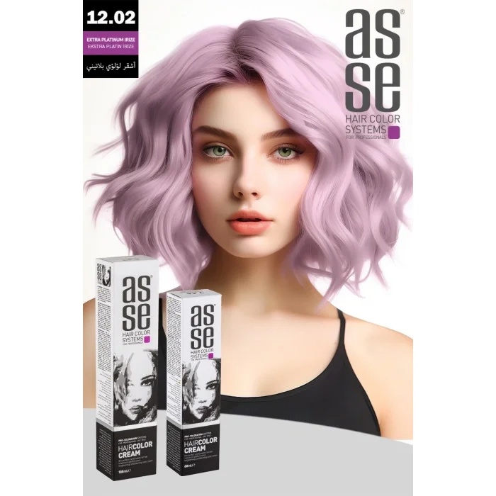 Asse Krem Tüp Boya 60 ml Profesyonel Saç Boyası – 12.02