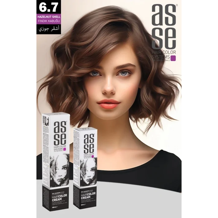 Asse Krem Tüp Boya 60 ml Profesyonel Saç Boyası – 6.7