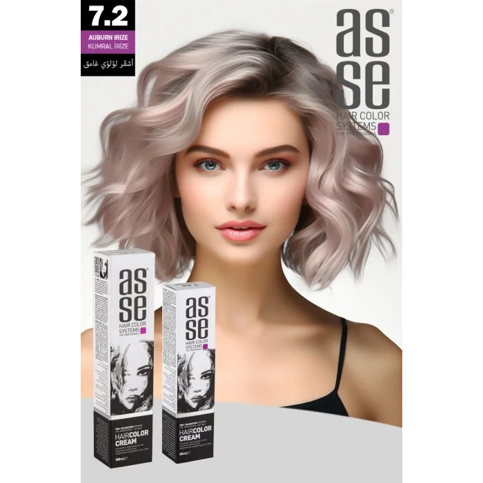 Asse Krem Tüp Boya 60 ml Profesyonel Saç Boyası – 7.2