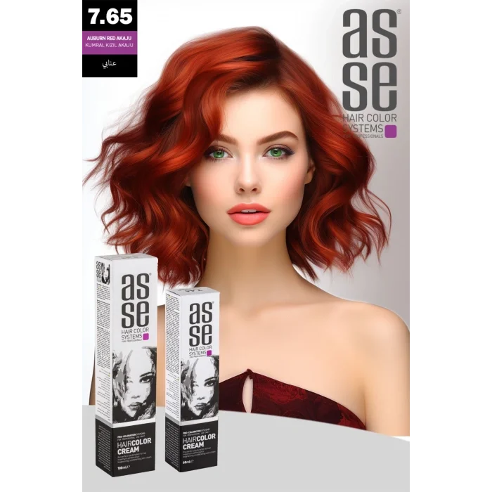 Asse Krem Tüp Boya 60 ml Profesyonel Saç Boyası – 7.65