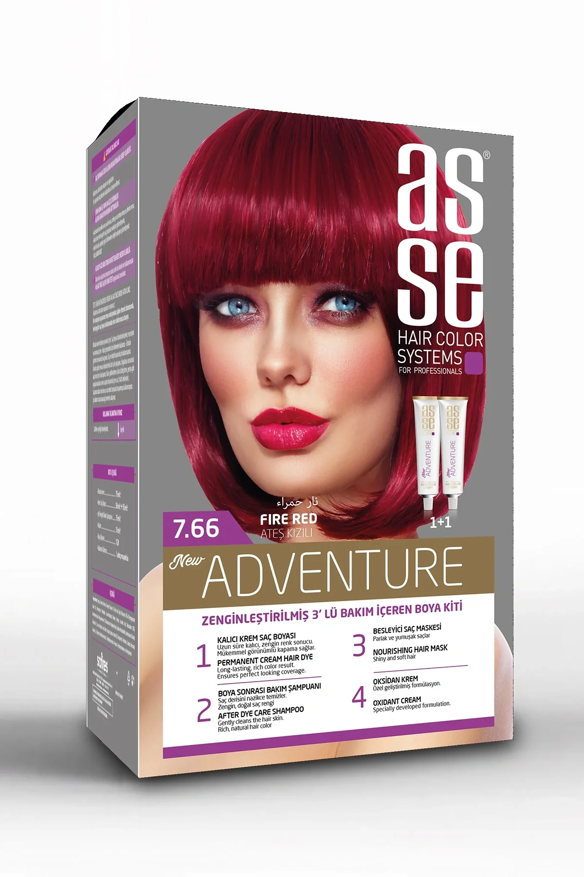 Asse Saç Boya Seti 50 + 50 ml – 7.66
