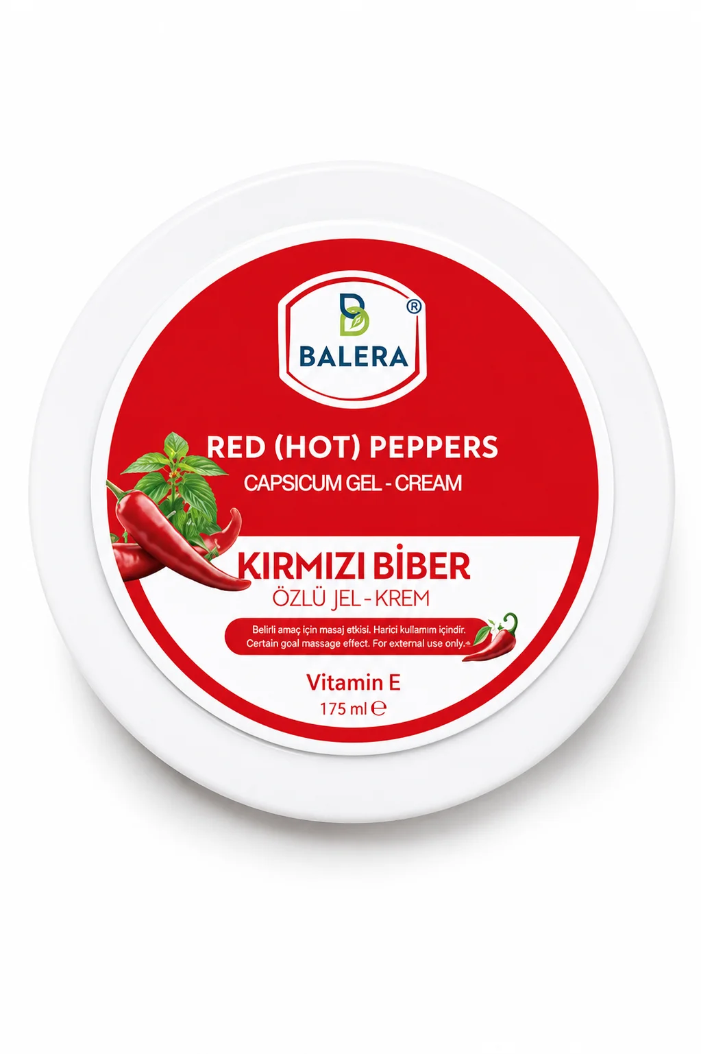 Balera Kavanoz Krem Jel 175ml – Kırmızı Biber Özlü