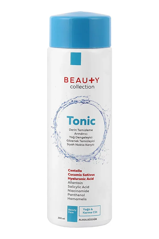 Beauty Collection Yüz Bakım Toniği 200 ml – Yağlı ve Karma Ciltler için