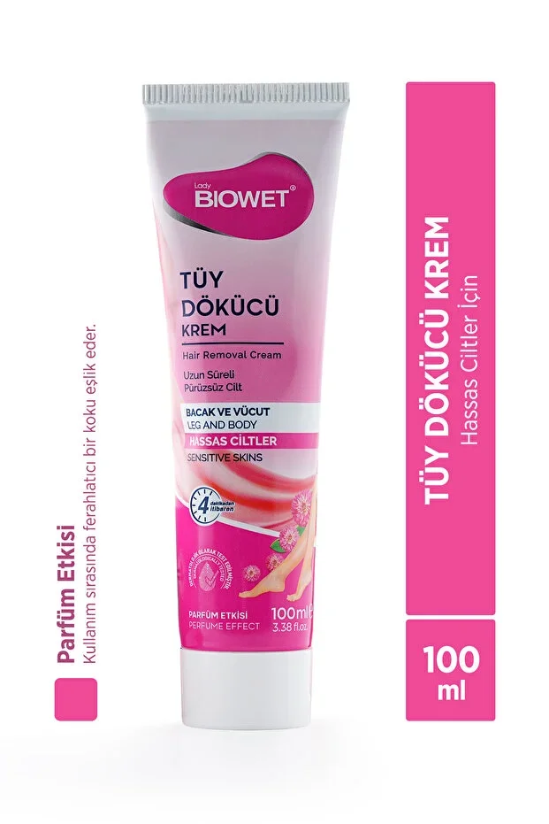 Biowet Parfüm Etkili Tüy Dökücü Krem 100 ml – Hassas Ciltler için