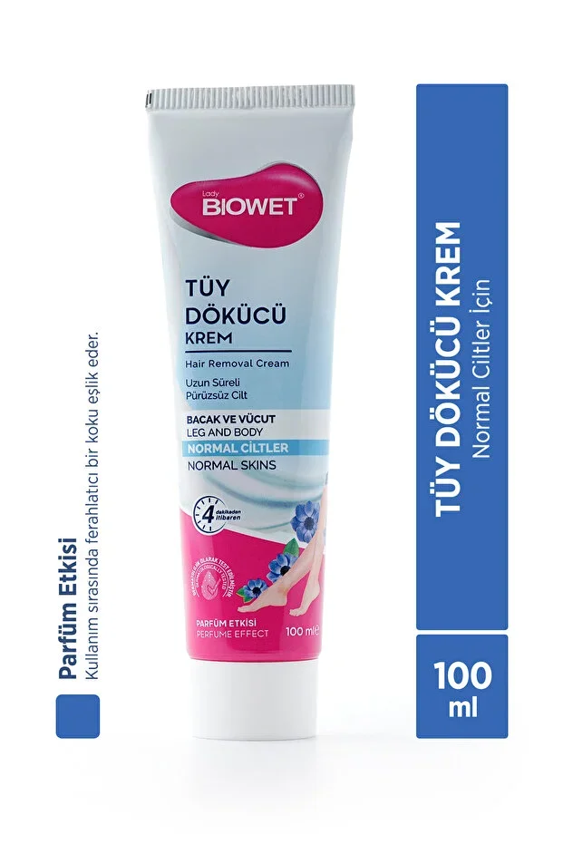 Biowet Parfüm Etkili Tüy Dökücü Krem 100 ml – Normal Ciltler için