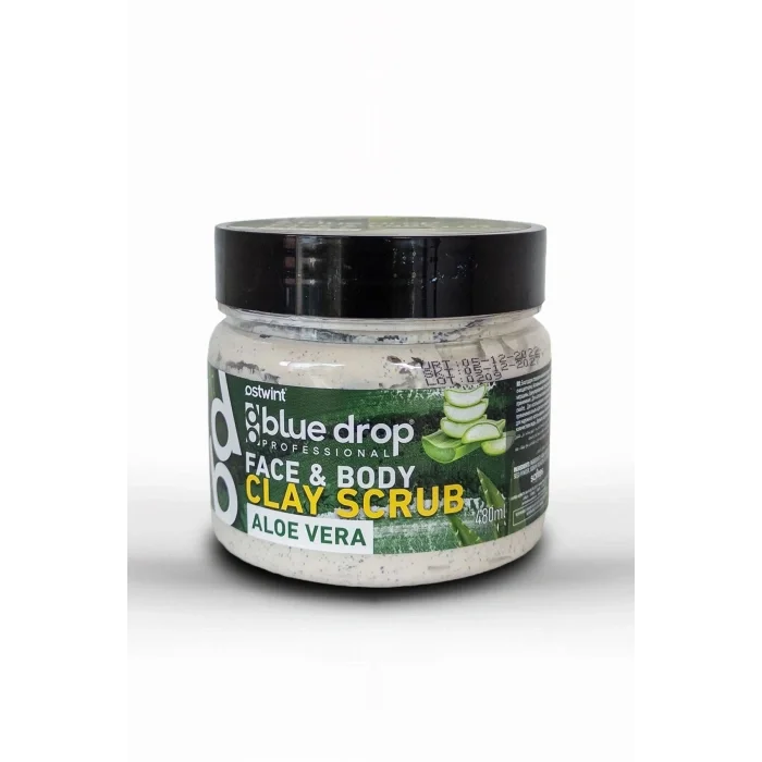 Blue Drop Yüz ve Vücut Peeling Killi 480 ml – Aloe Vera Özlü