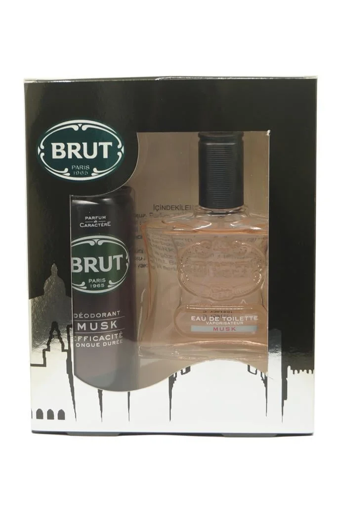 Brut Parfüm ve Deodorant Seti 100 ml + 200 ml – Musk