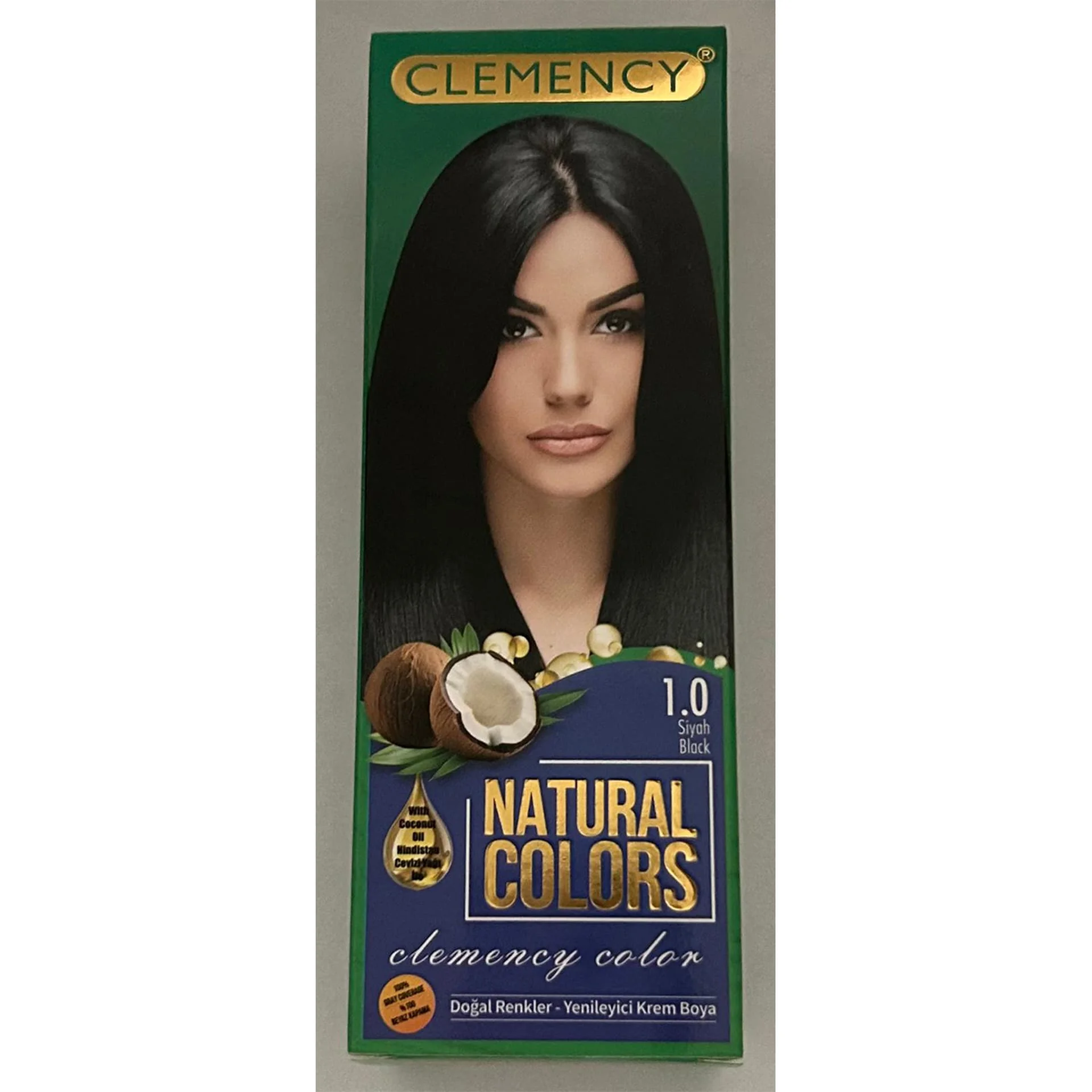 Clemency Natural Colours Saç Boyası Seti – 1.0 Siyah