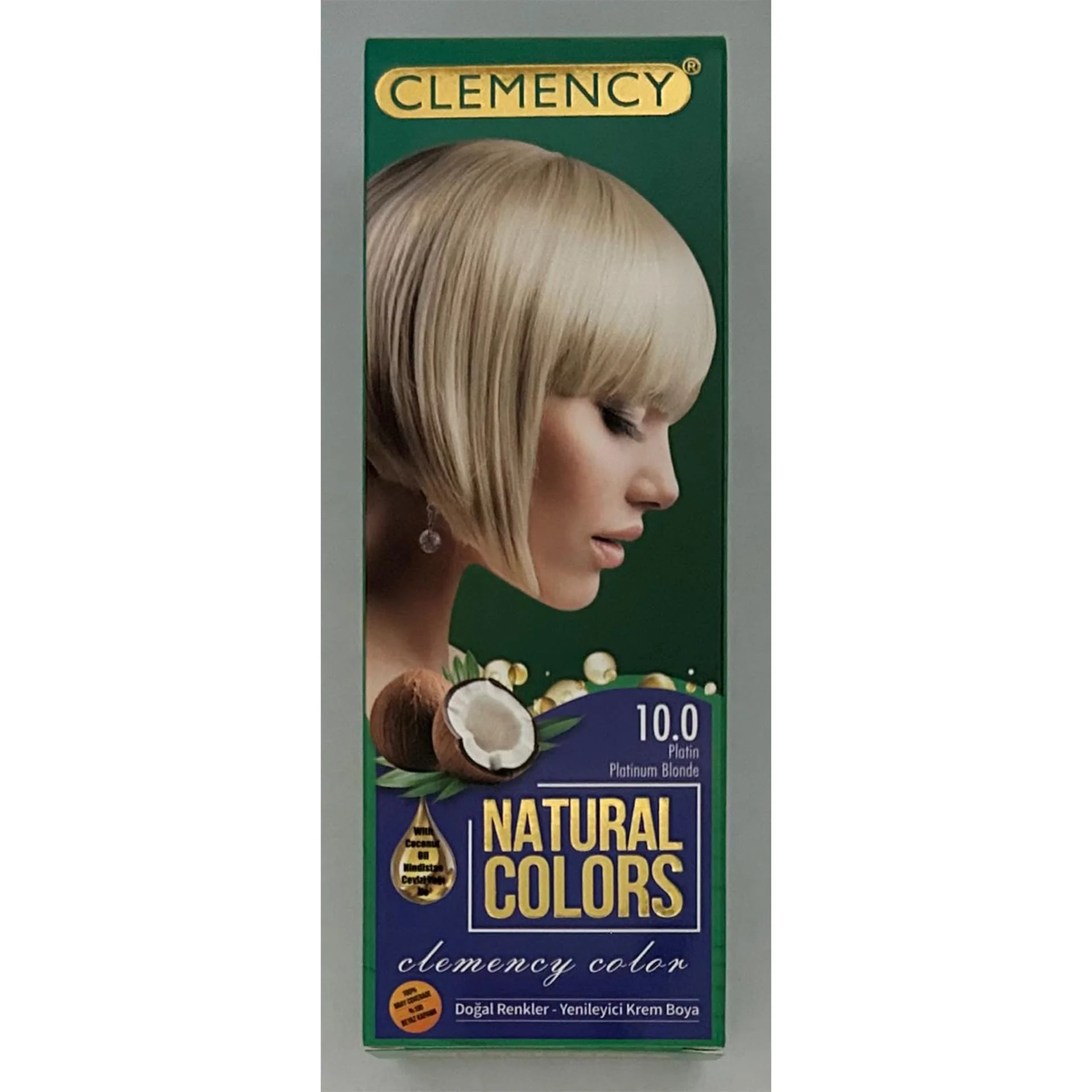 Clemency Natural Colours Saç Boyası Seti – 10.0 Platin