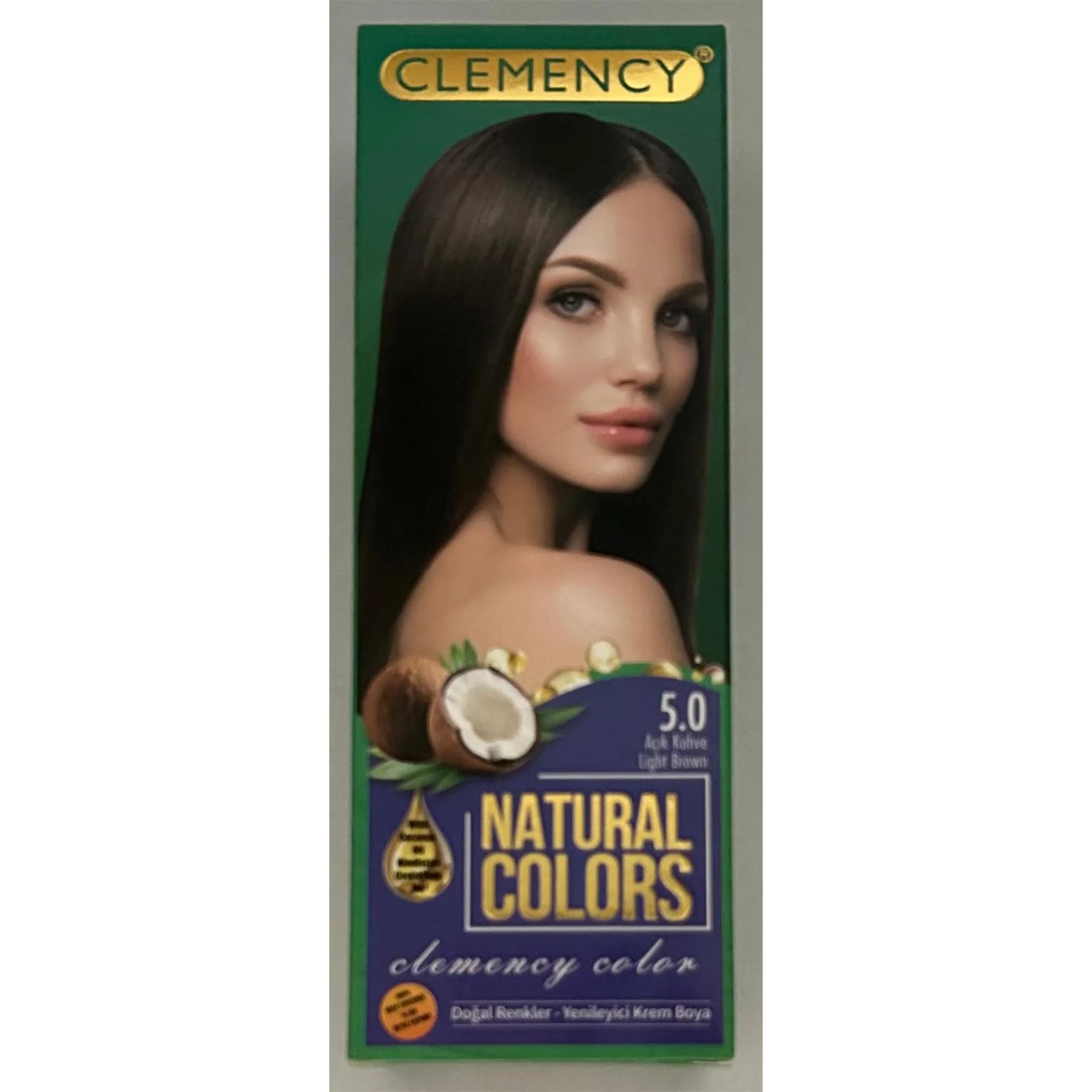 Clemency Natural Colours Saç Boyası Seti – 5.0 Açık Kahve