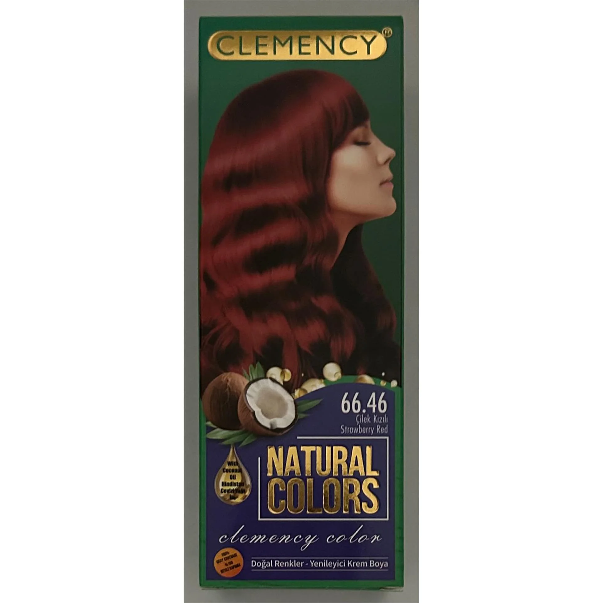 Clemency Natural Colours Saç Boyası Seti – 66.46 Çilek Kızılı