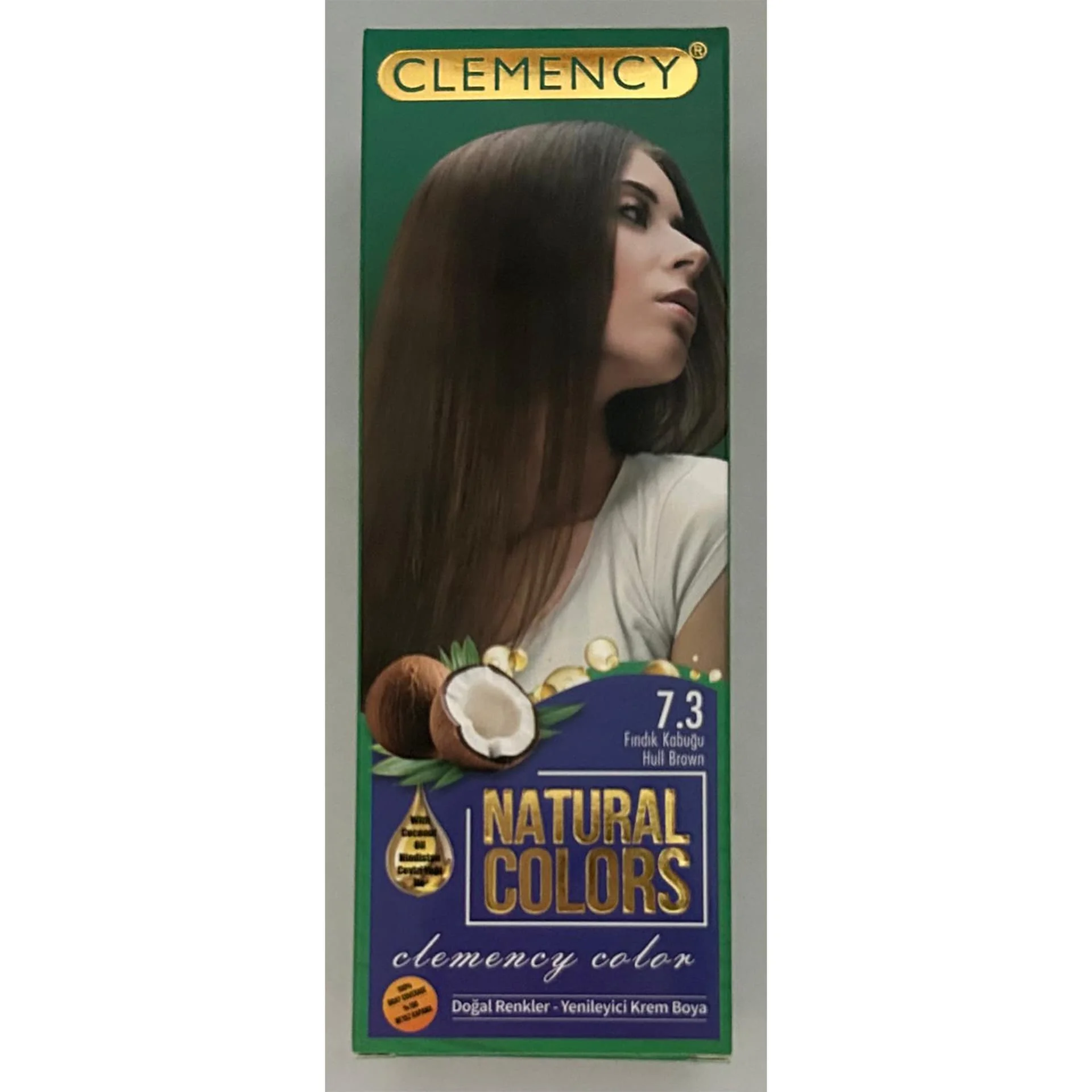 Clemency Natural Colours Saç Boyası Seti – 7.3 Fındık Kabuğu