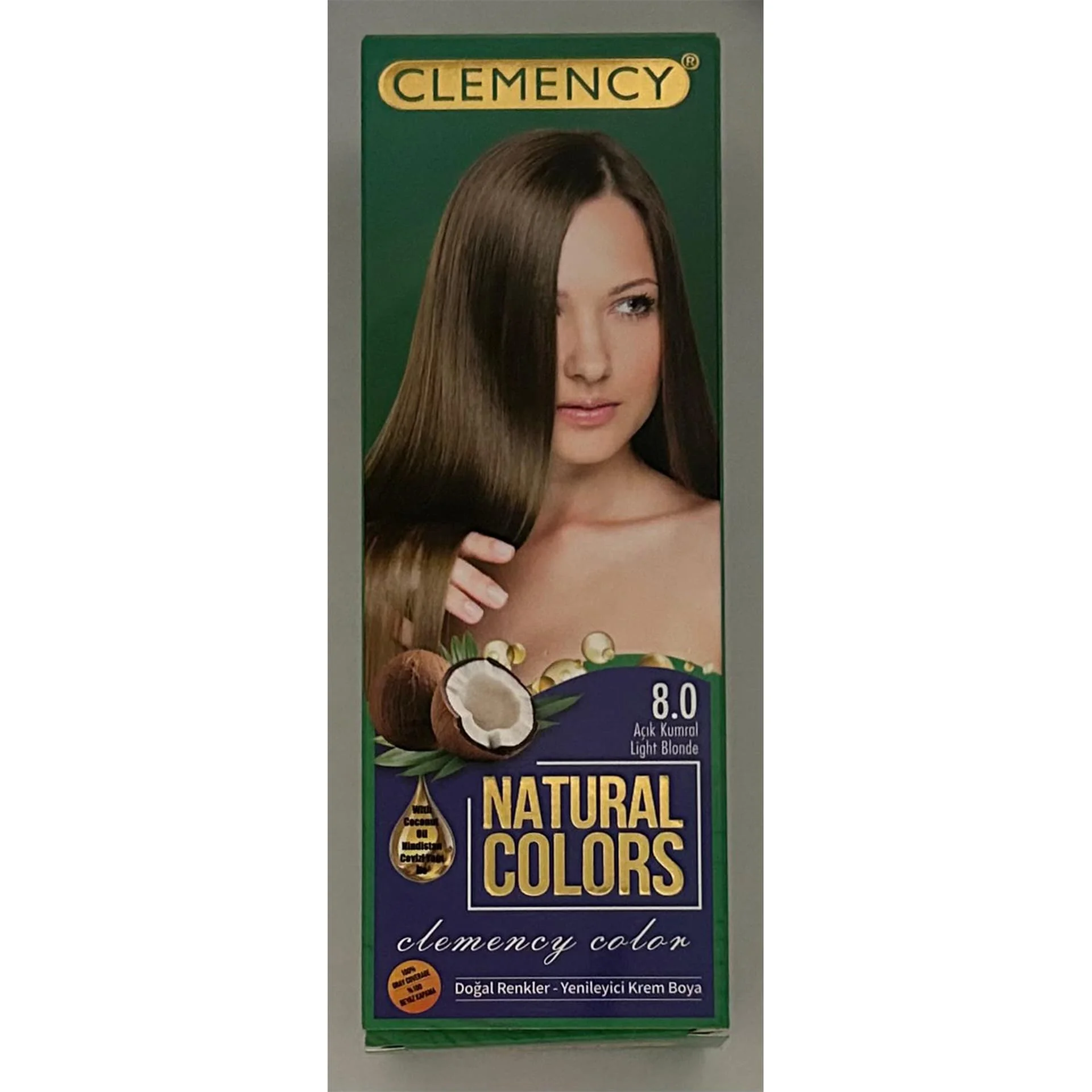 Clemency Natural Colours Saç Boyası Seti – 8.0 Açık Kumral