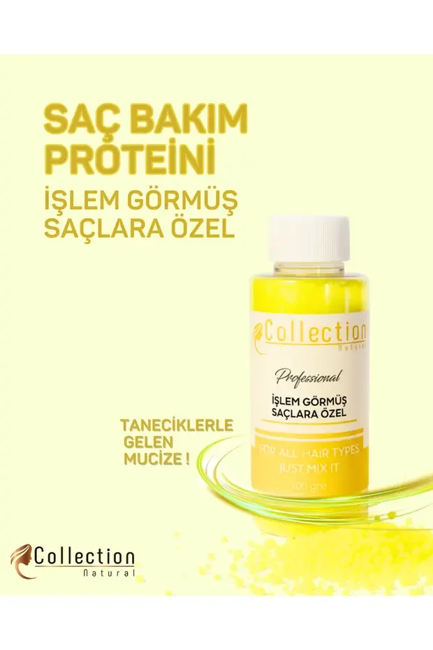 Collection Natural Protein Tozu 100 G – İşlem Görmüş Saçlara Özel