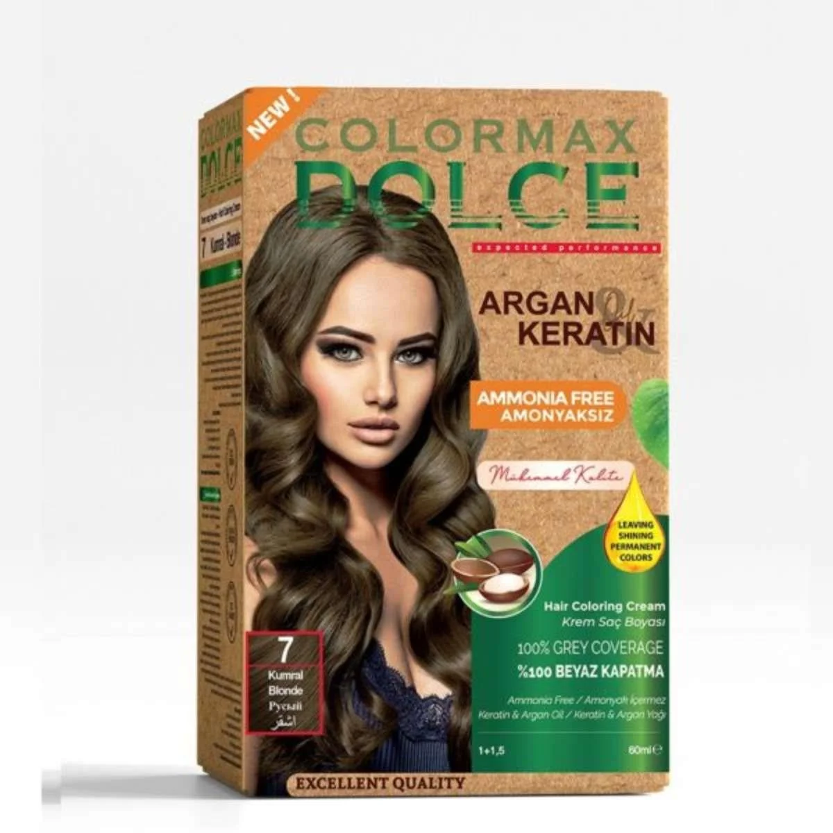 Colormax Dolce Amonyaksız, Doğal Set Boya – 7 Kumral
