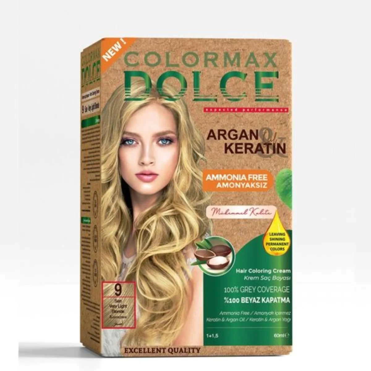 Colormax Dolce Amonyaksız, Doğal Set Boya – 9 Sarı