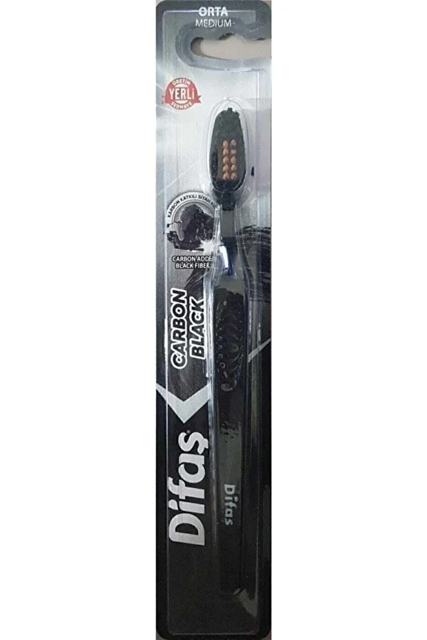 Difaş Carbon Black Diş Fırçası - Orta