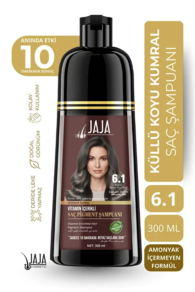 Jaja Saç Pigment Şampuanı 300 ml – 6.1 Küllü Koyu Kumral