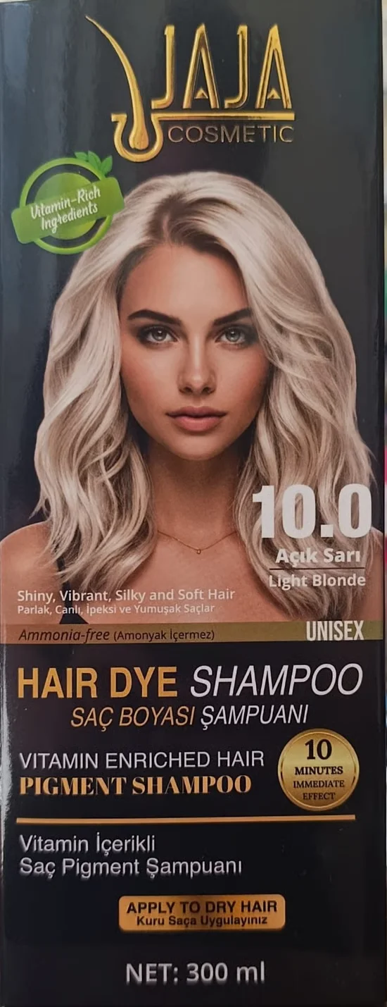 Jaja Saç Pigment Şampuanı 300 ml – Açık Sarı 10.0