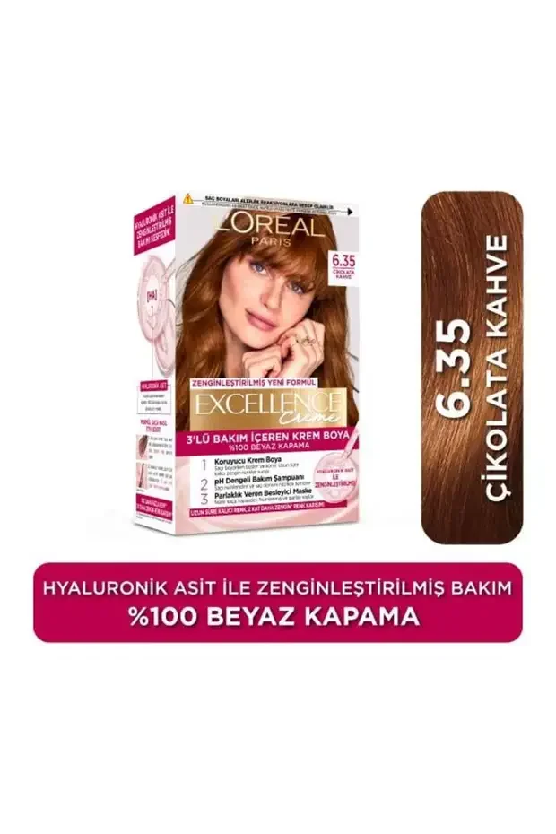 L'Oreal Paris L'Oreal Excellence Cool Creme Saç Boyası – 6\,35 Çikolata Kahve
