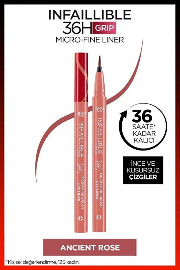 L'Oreal Paris L'Oreal İnfaillible 36h Micro Eyeliner – 03 Ancient Rose