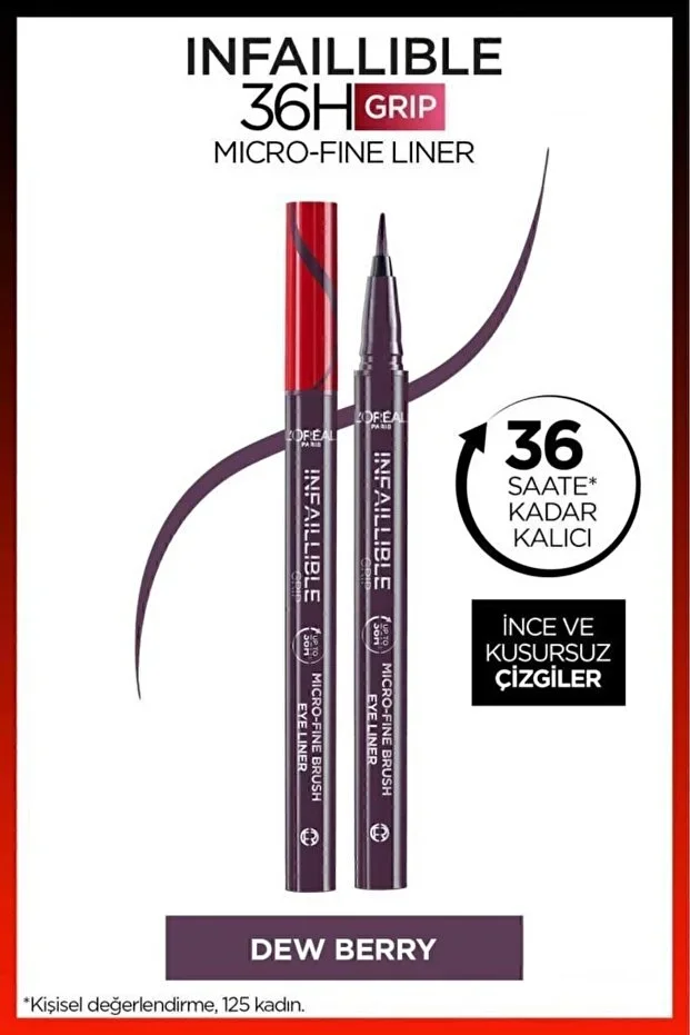 L'Oreal Paris L'Oreal İnfaillible 36h Micro Eyeliner – 04 Dew Berry