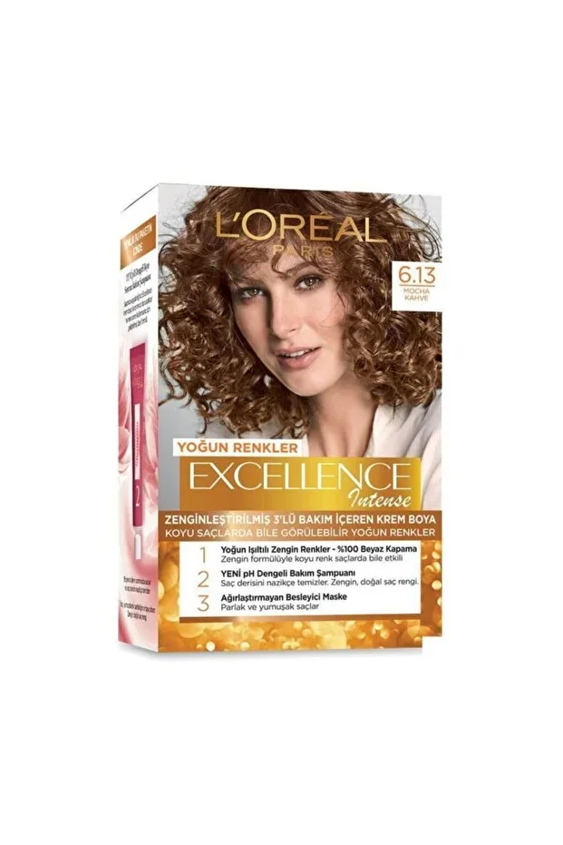 L'Oreal Paris Excellence Saç Boyası – 6.13 Mocha Kahve
