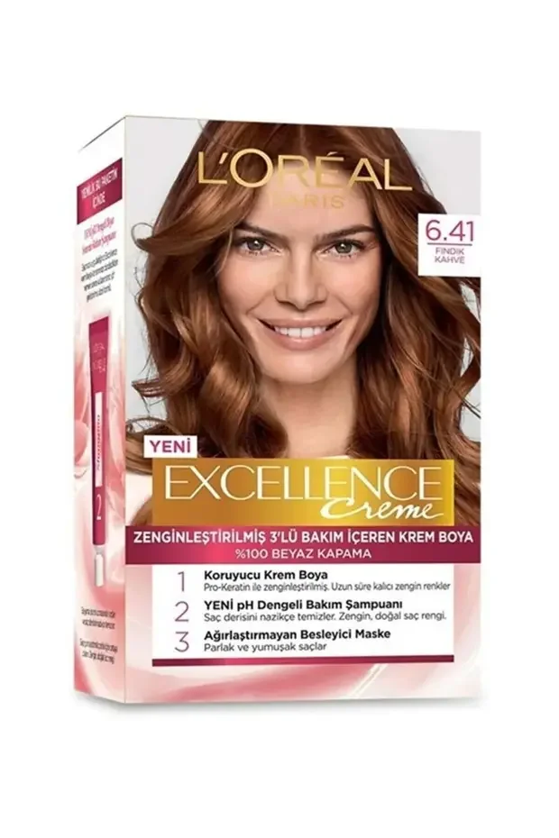 L'Oreal Paris Excellence Saç Boyası – 6/41 Fındık Kahve