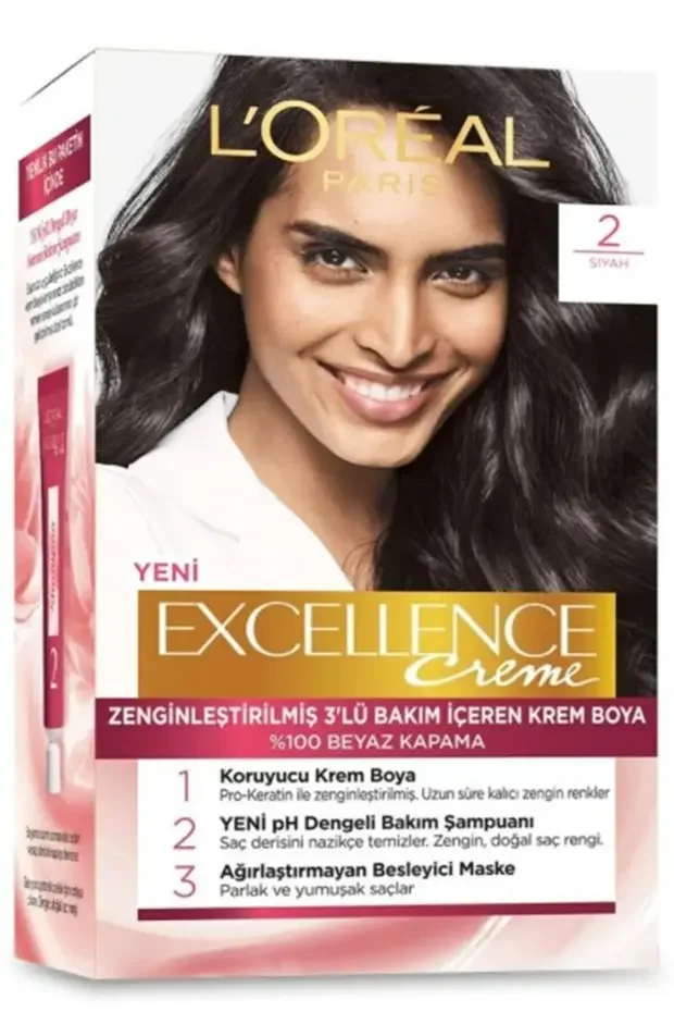 L'Oreal Paris Excellence Saç Boyası – Siyah No 2