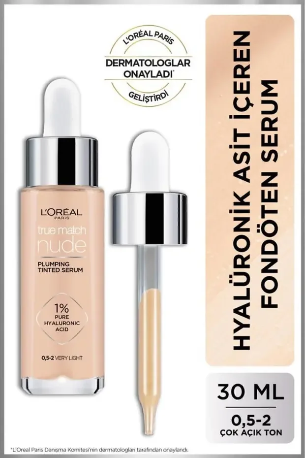 L'Oreal Paris L'Oreal True Match Nude Serum Fondöten – 0 5 2 Very Light