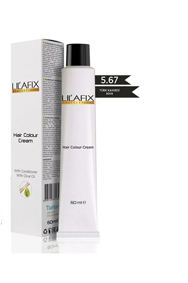 Lilafix Krem Profesyonel Tüp Saç Boyası 60ml – 5.67 Türk Kahvesi