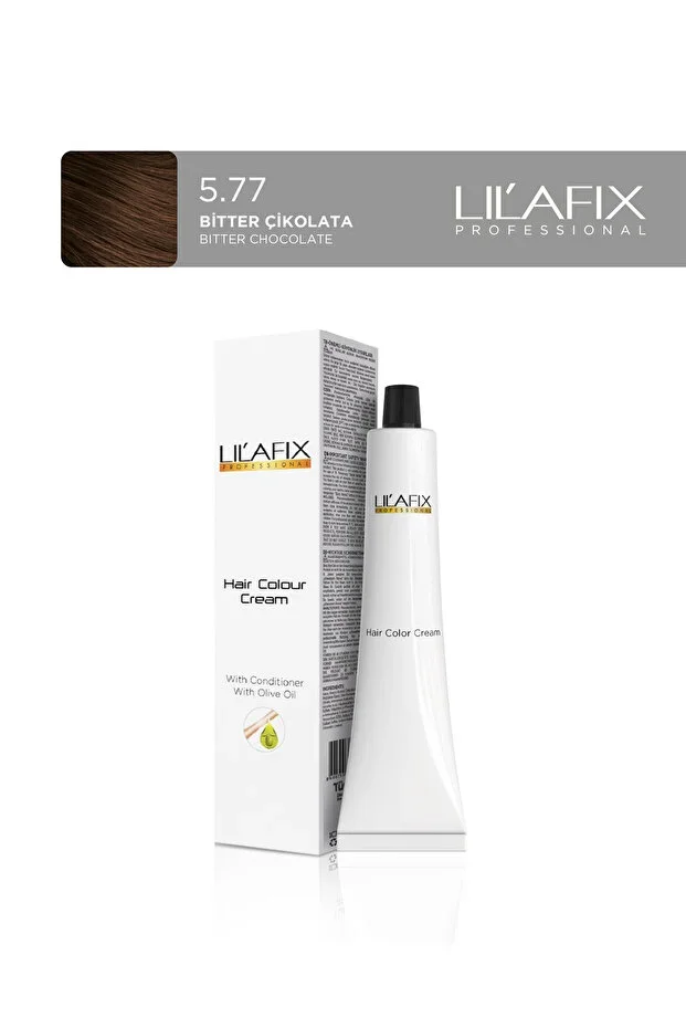 Lilafix Krem Profesyonel Tüp Saç Boyası 60ml – 5.77 Bitter Çikolata