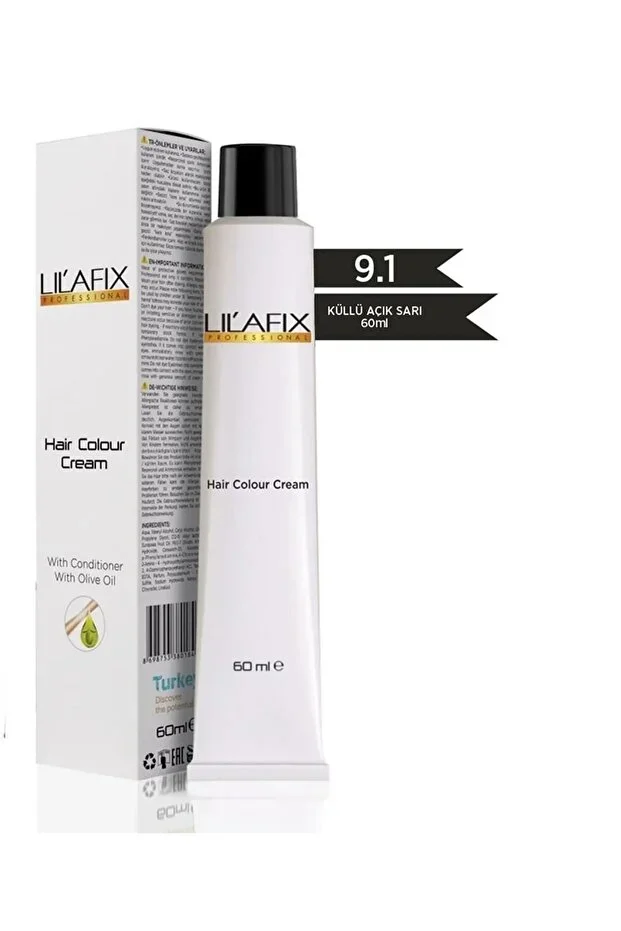 Lilafix Krem Profesyonel Tüp Saç Boyası 60ml – 9.1 Küllü Açık Sarı