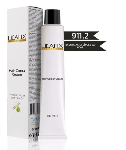 Lilafix Krem Profesyonel Tüp Saç Boyası 60ml – 911.2 Ekstra Açıcı Viyole Sarı