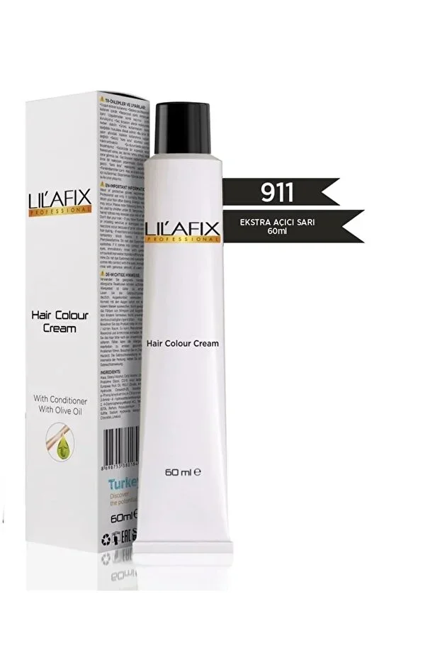 Lilafix Krem Profesyonel Tüp Saç Boyası 60ml – 911 Ekstra Açıcı Sarı