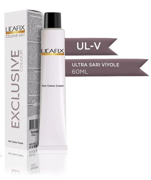 Lilafix Krem Profesyonel Tüp Saç Boyası 60ml – Ul-V Exclusive Ultra Sarı Viyole