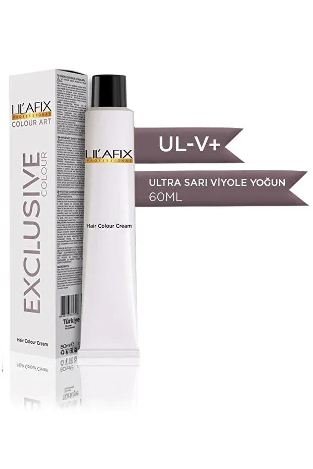 Lilafix Krem Profesyonel Tüp Saç Boyası 60ml – Ul-V+ Ultra Sarı Yoğun Viyole