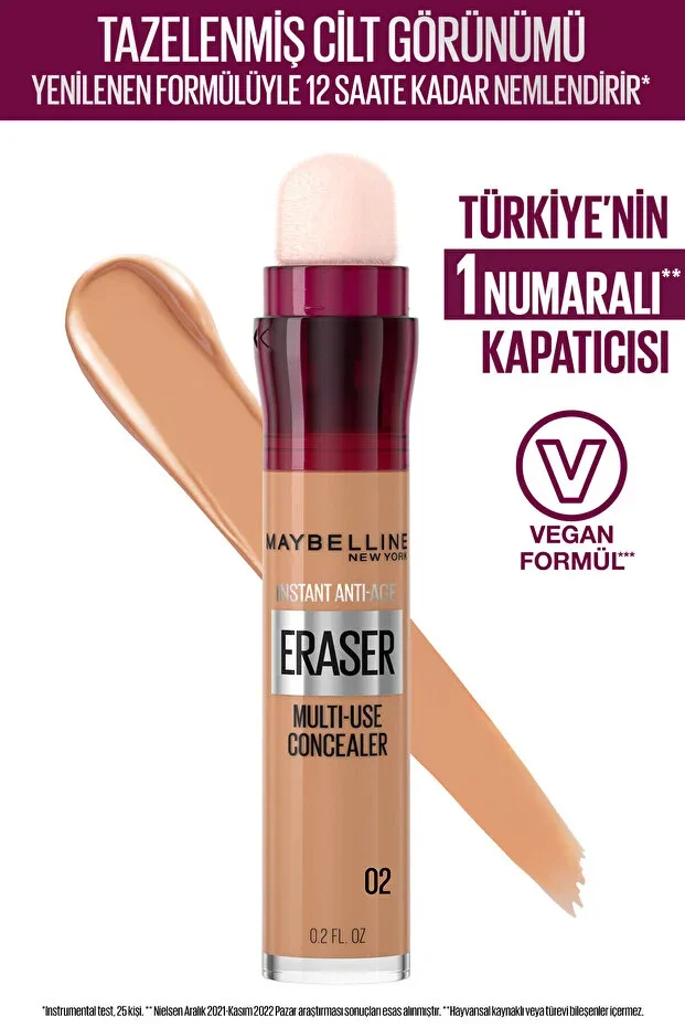 Maybelline İnstant Anti Age Eraser Kapatıcı – 02 Nude