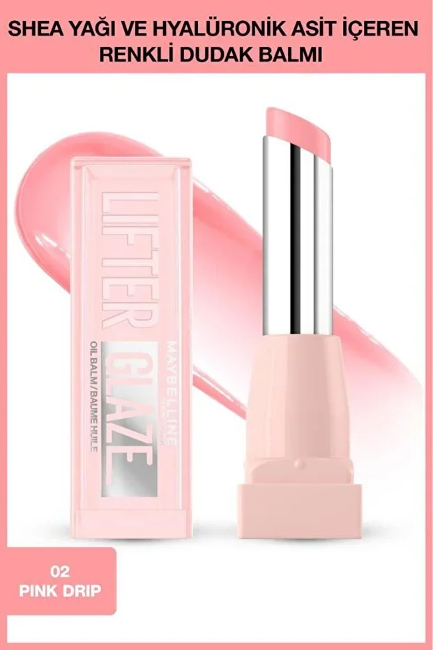 Maybelline Lifter Glaze Renkli Dudak Balmı – 02 Pink Drip