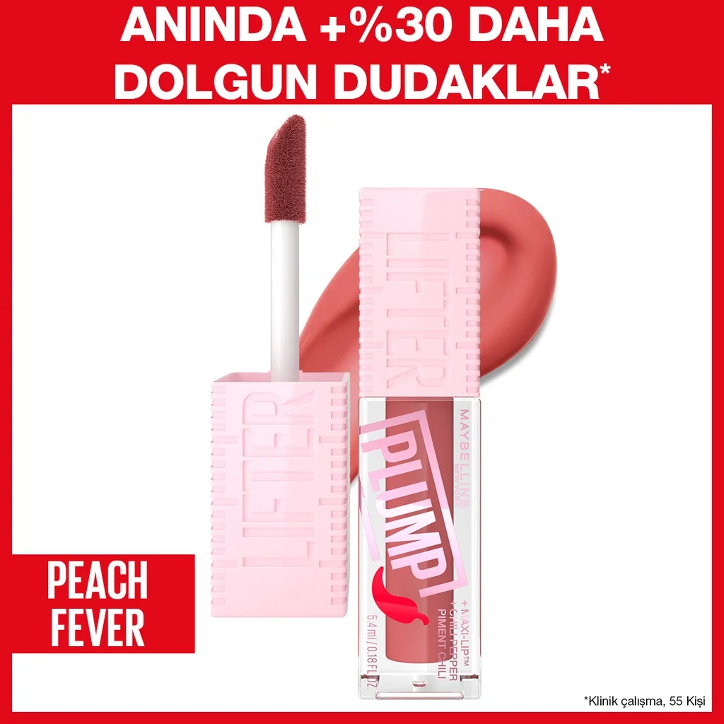 Maybelline Lifter Plump Dudak Parlatıcısı – 005 Peach Fever